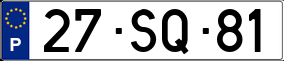 Truck License Plate