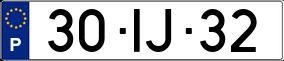 Truck License Plate