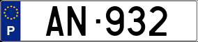 Trailer License Plate