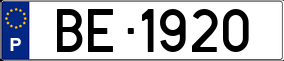 Trailer License Plate