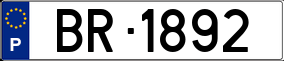 Trailer License Plate