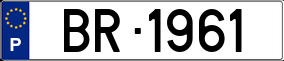 Trailer License Plate