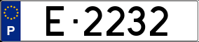 Trailer License Plate