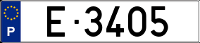Trailer License Plate