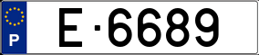 Trailer License Plate