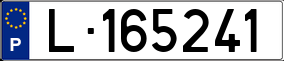 Trailer License Plate