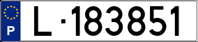 Trailer License Plate