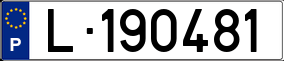 Trailer License Plate
