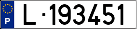 Trailer License Plate
