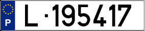 Trailer License Plate