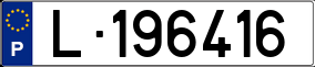 Trailer License Plate