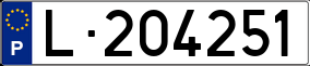 Trailer License Plate