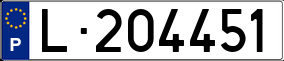 Trailer License Plate