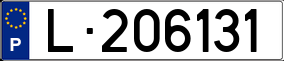 Trailer License Plate