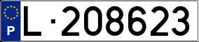 Trailer License Plate
