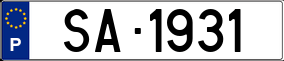 Trailer License Plate