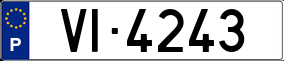 Trailer License Plate
