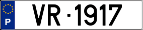 Trailer License Plate