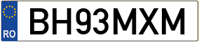 Truck License Plate