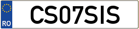 Truck License Plate