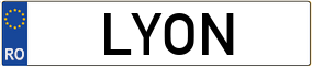 Truck License Plate