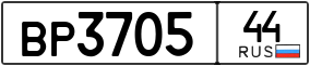 Trailer License Plate