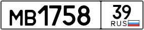 Trailer License Plate