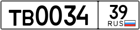 Trailer License Plate