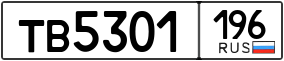Trailer License Plate