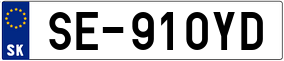 Trailer License Plate