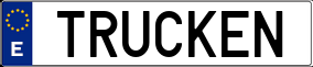 Truck License Plate