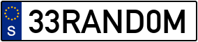 Trailer License Plate