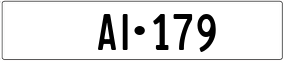 Trailer License Plate