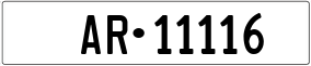 Trailer License Plate