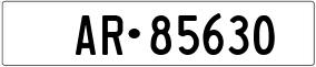 Trailer License Plate
