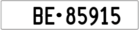 Truck License Plate