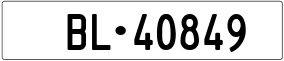 Truck License Plate