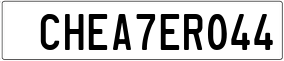 Truck License Plate