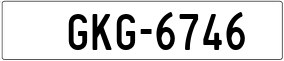 Truck License Plate