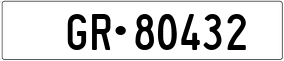 Truck License Plate