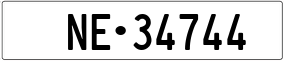 Trailer License Plate