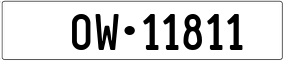 Trailer License Plate