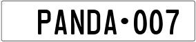 Truck License Plate