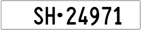 Trailer License Plate