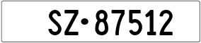 Trailer License Plate