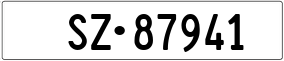Trailer License Plate
