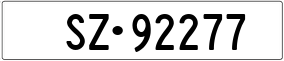 Trailer License Plate