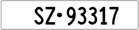Trailer License Plate