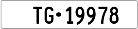 Truck License Plate