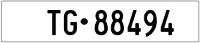 Trailer License Plate